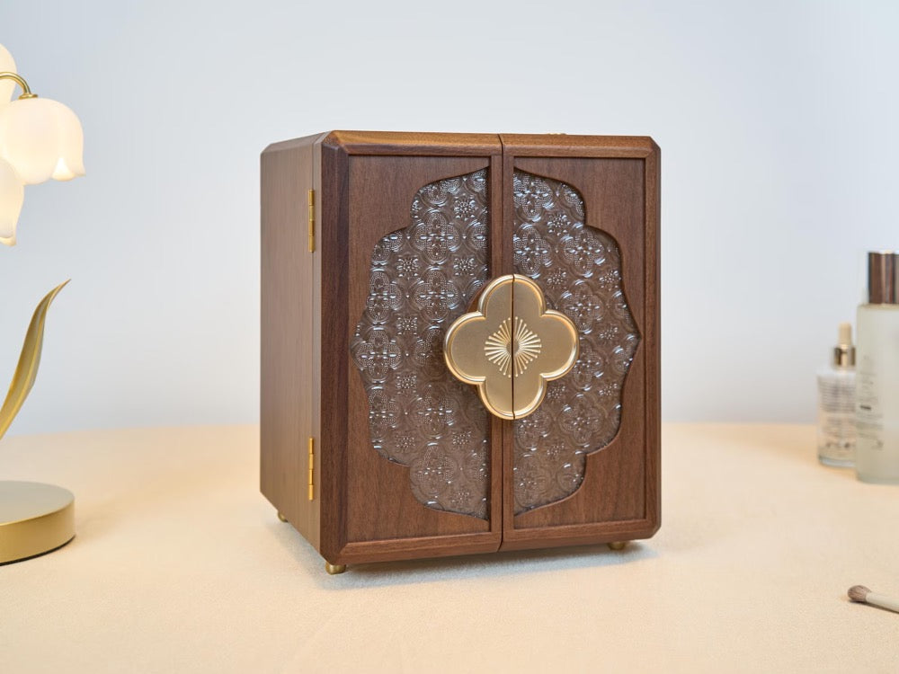 Custom Wood Jewelry Box, Large Engraved Jewelry Organizer, personalized Mother's Gift, Anniversary gift